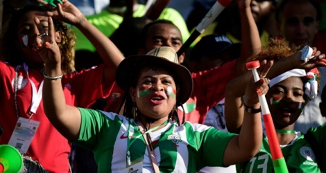 Une supportrice de Madagascar lors du match contre la RD Congo, le 7 juillet 2019 à Alexandrie.