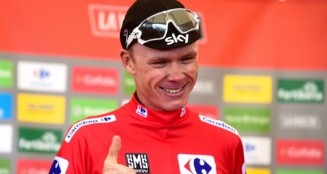 Le Britannique Christopher Froome, ici revêtu du maillot rouge de leader du Tour d'Espagne 2017, a été déclaré vainqueur jeudi de l'édition 2011 par l'Union cycliste internationale, après le déclassement de l'Espagnol Juan José Cobo.