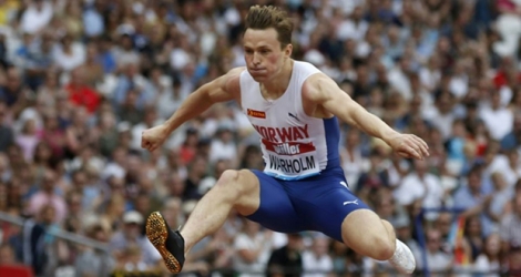 Le Norvégien Karsten Warholm pulvérise son prore record du 400 m haies en 47 sec 12 à Londres le 20 juillet 2019 en Ligue de Diamant.