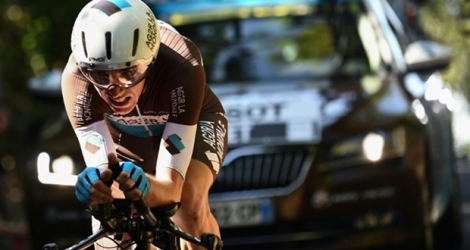 Le Français Romain Bardet lors de la 13e étape du Tour de France le 19 juillet 2019.