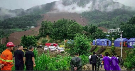 Les opérations de secours se poursuivaient jeudi dans la province montagneuse du Guizhou.