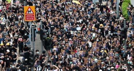 Nouvelle manifestation pro-démocratie à Hong Kong, le 28 juillet 2019.