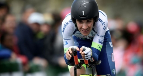 Guillaume Martin lors de la 5e et dernière étape du Tour de Romandie, un contre-la-montre de 16,9 km autour de Genève, le 5 mai 2019.