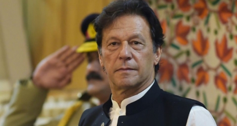 Le Premier Ministre pakistanais Imran Khan à Muzaffarabad le 14 août 2019.