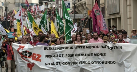 Manifestation le 13 juillet 2019 à Biarritz contre le prochain sommet du G7.