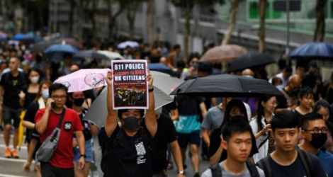 Des manifestants pro-démocratie se rassemblent à Hong Kong, le 17 août 2019.