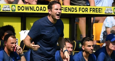 L'entraîneur de Chelsea, Frank Lampard, lors du match de Premier League à Norwich, le 24 août 2019.