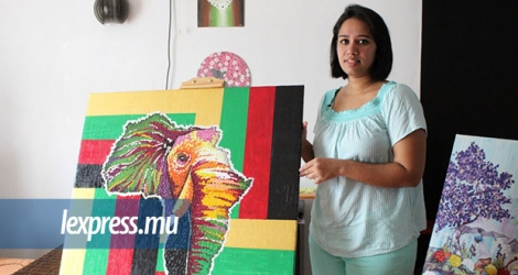 Sandhya Hurreeram est une femme comblée par la peinture.