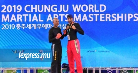 Jean-Louis Polimon et Olivier Lafleur étaient en finale en Corée, ce vendredi 6 septembre, aux World Martial Art Masterships.