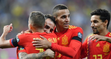 Encore un succès en qualifs de l'Euro-2020 pour l'Espagne victorieuse de la Roumanie, avec notamment un but de Paco Alcacer, le 5 septembre 2019 à Bucarest.