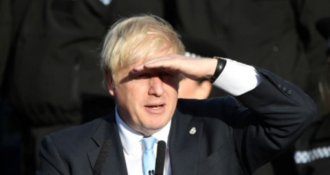 Le Premier ministre britannique Boris Johnson, le 5 septembre 2019 à West Yorkshire (nord de l'Angleterre).