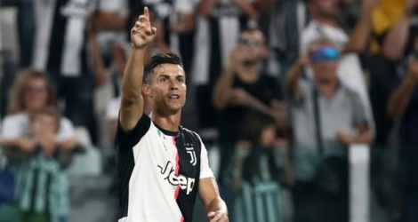 Le joueur de la Juventus Cristiano Ronaldo lors de la réception de Naples le 31 août 2019.