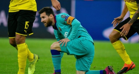 L'attaquant du FC Barcelone Lionel Messi lors du match nul 0-0 à Dortmund en 1re journée de Ligue des champions le 17 septembre 2019.