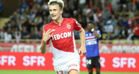Le milieu de terrain de Monaco Aleksandr Golovin auteur d'un doublé lors de la victoire 3-1 à domicile sur Nice le 24 septembre 2019.