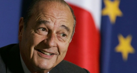 Le président Jacques Chirac le 22 février 2005.