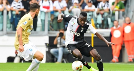 Le milieu français de la Juventus, Blaise Matuidi (d), lors du match de Serie A face à Spal, à Turin, le 28 septembre 2019.