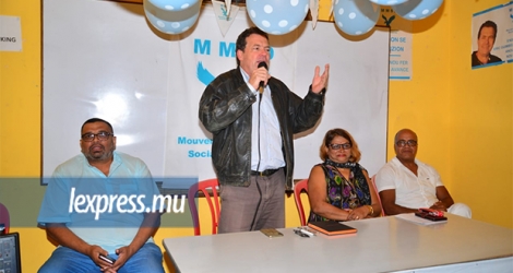 Eric Guimbeau a lancé la campagne du MMSD pour ces élections à Forest-Side ce jeudi 24 octobre.