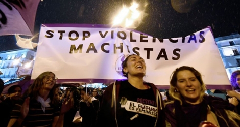 Manifestation contre les violences faites aux femmes à Madrid le 20 septembre 2019.