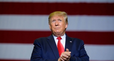 Le président américain Donald Trump lors d'un meeting à Tupelo, le 1er novembre 2019 dans le Mississippi.