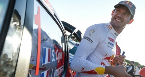 Le pilote français Sébastien Ogier lors du rallye de Catalogne, le 26 octobre 2019 à Salou (Espagne).