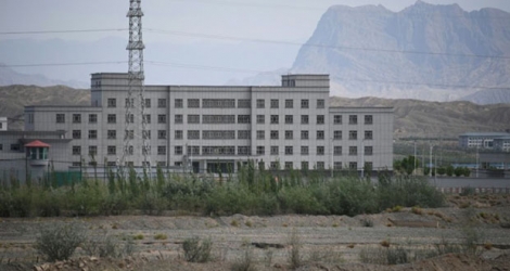 Un «centre de formation professionnelle» supposé être en réalité un centre de détention pour des musulmans d'ethnie ouïghoure, le 2 juin 2019 à Artus, au Xinjiang.