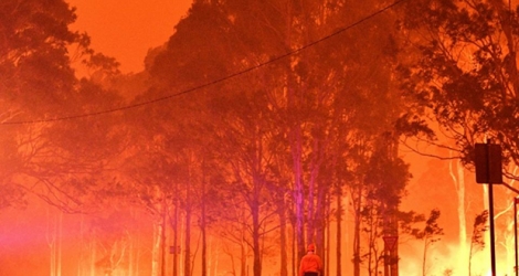 Smoke from bushfires has blanketed large parts of Australia.