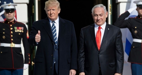 Donald Trump et le Premier ministre israélien Benjamin Netanyahu à la Maison Blanche le 27 janvier 2019.