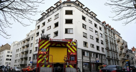 Un incendie dans un immeuble à Strasbourg fait cinq morts et sept blessés, le 27 février 2020.