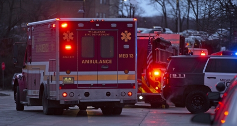 La police et les secours sont intervenus le 26 février 2020 à Milwaukee à la suite de la fusillade.