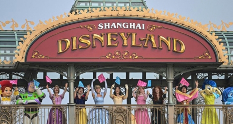 Réouverture du parc d'attractions Disneyland de Shanghai, le 11 mai 2020 en Chine.