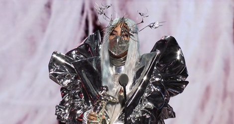 Lady Gaga lors des MTV Video Music Awards à New York, le 30 août 2020.