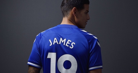 James Rodriguez s'est engagé pour deux ans avec le club anglais d'Everton.