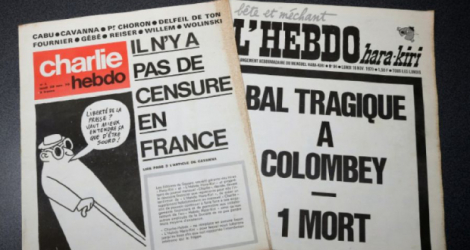 Naissance de Charlie Hebdo en 1970 en réponse aux tentatives de censure de Hara Kiri après sa Une 