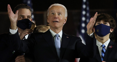 Joe Biden, élu président des Etats-Unis.