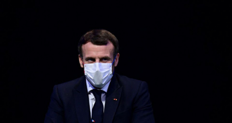 Le président Emmanuel Macron le 14 décembre 2020 à Paris.