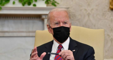 Le président américain Joe Biden dans le Bureau ovale de la Maison Blanche, le 29 janvier 2021 à Washington  afp.com - Nicholas Kamm