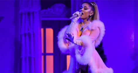 Ariana Grande, le 26 janvier 2020 pendant la cérémonie des Grammy Awards à Los Angeles. afp.com - Robyn Beck
