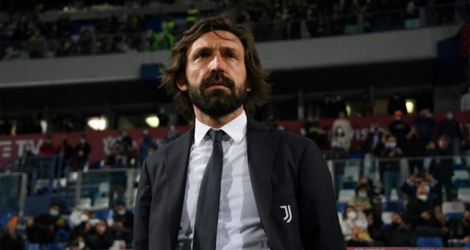 L'entraineur de la Juventus Turin, Andrea Pirlo, lors de la finale de la Coupe d'Italie contre l'Atalanta Bergame, le 19 mai 2021 à Reggio Emilie. afp.com - ALBERTO LINGRIA