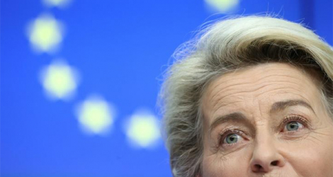 La présidente de la Commision européenne Ursula von der Leyen, le 15 juin 2021 à Bruxelles.