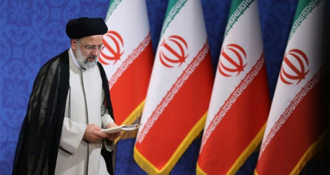 Le futur président iranien Ebrahim Raïssi donne une conférence de presse à Téhéran, le 21 juin 2021.