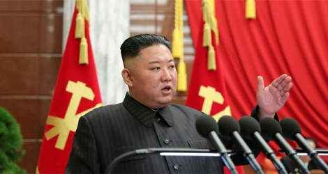 Le leader nord-coréen Kin Jong UN, photographié le 29 juin 2021 à Pyongyang.