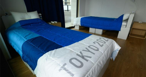 Les lits en carton des Jeux olympiques de Tokyo.