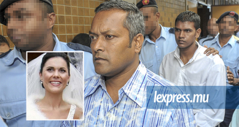 Sandip Moonea (à l’avant) et Avinash Treebhoowoon, acquittés dans le meurtre de Michaela Harte (en médaillon), ne pourront plus être rejugés.