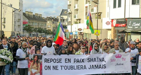 Une marche blanche a été organisée en octobre 2021 par les membres de la famille de Shaïna Hansye pour demander que justice lui soit rendue. © Le Parisien