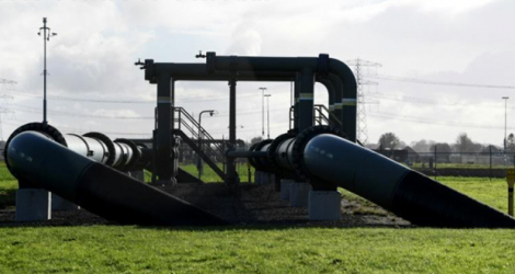 Une installation d'extraction de gaz près de Garelsweerd, dans la province de Groningue, dans le nord des Pays-Bas, le 23 novembre 2021.