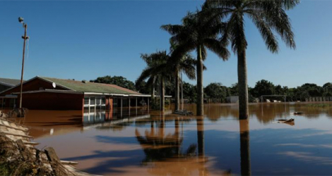 Inondations à Isipingo Beach, le 14 avril 2022 à Durban, en Afrique du Sud.