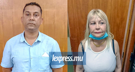 Ashwini Huzar Futty et la Française Elizabeth Garro ont été surpris avec 2,5 kg de haschich dans une villa à Mont-Choisy lundi.