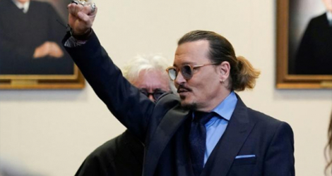 L'acteur américain Johnny Depp au tribunal de Fairfax, le 27 mai 2022 en Virginie.