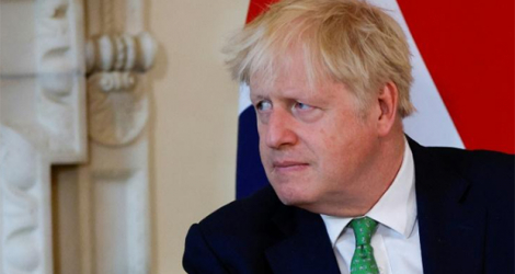 Le Premier ministre britannique Boris Johnson à Downing Street, le 1er juillet 2022 à Londres.