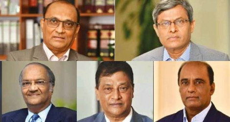(De g. à dr.) Koosiram Conhye, Dheeren Dabee, Dev Manraj, Nayen Koomar Ballah et Ramesh Bheekoo ne sont plus les représentants du gouvernement sur le conseil d'administration de MT depuis hier mercredi 20 juillet.